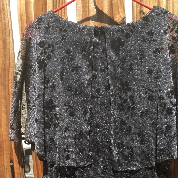 Gabby Skye Black Sparkly Fancy Party Dress Size 14 - Picture 7 of 10